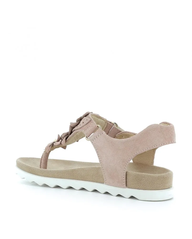 PRIMIGI 7395211 sandali infradito fiori rosa bambina pelle
