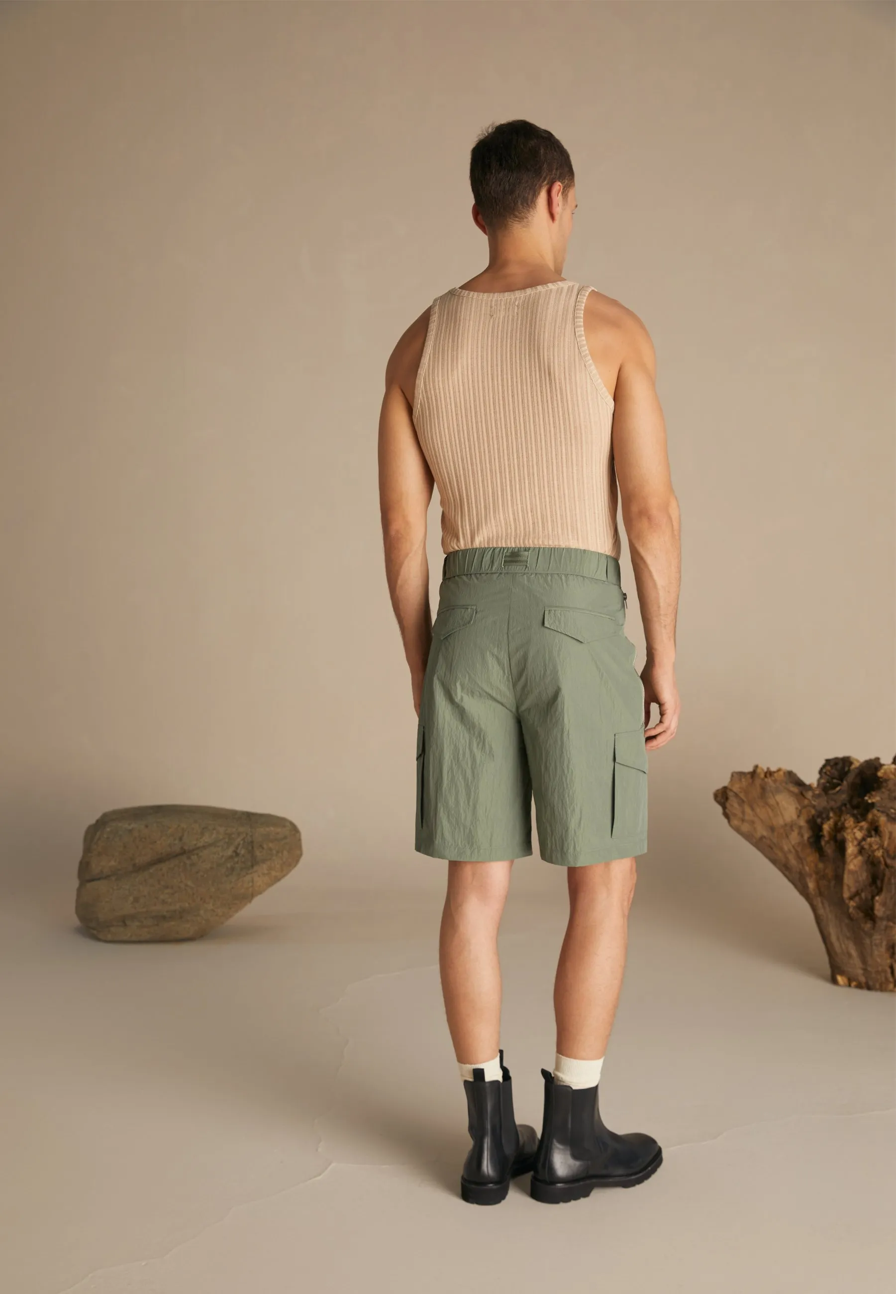 RECYCLED NYLON CARGO SHORTS - Shorts