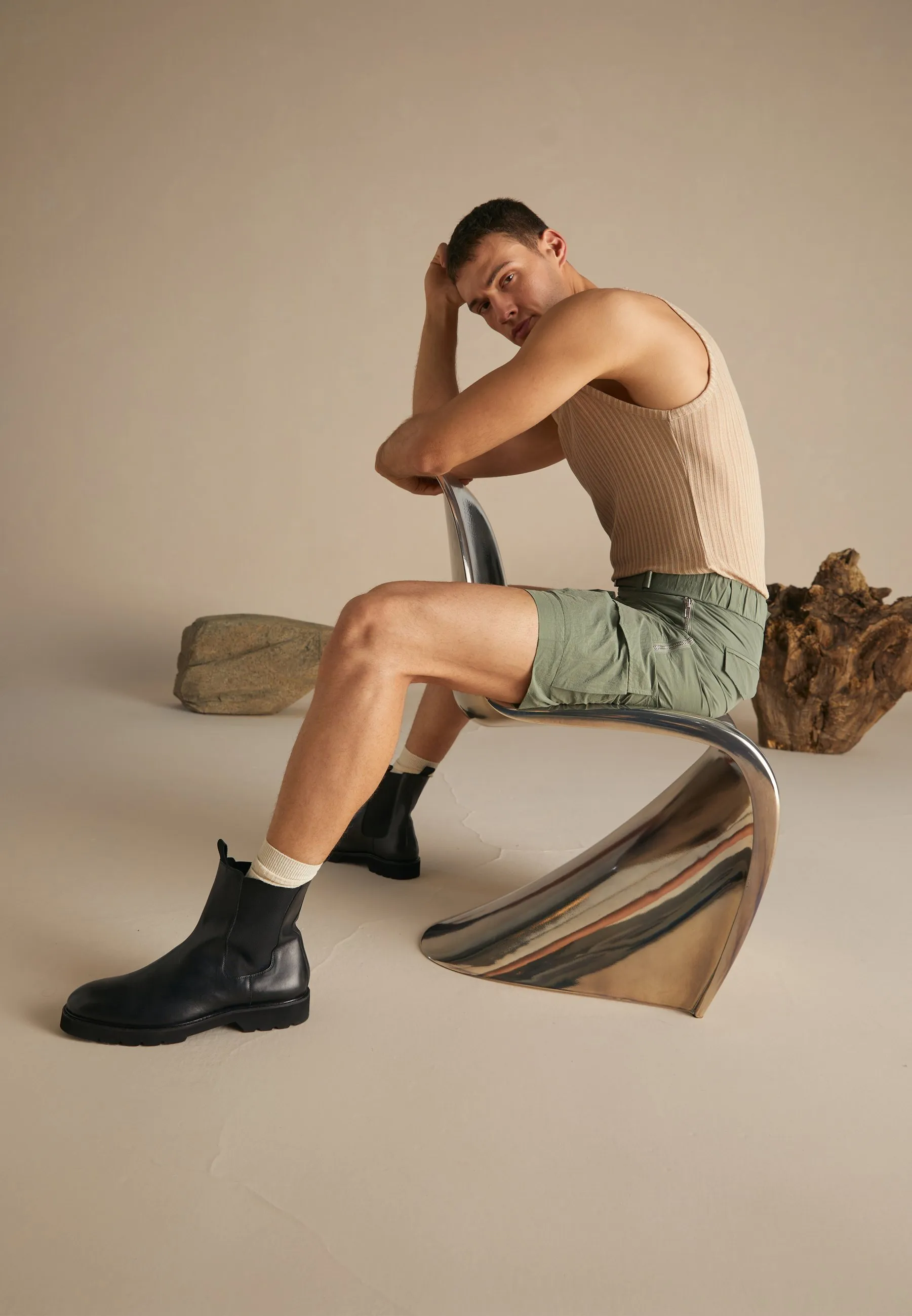 RECYCLED NYLON CARGO SHORTS - Shorts