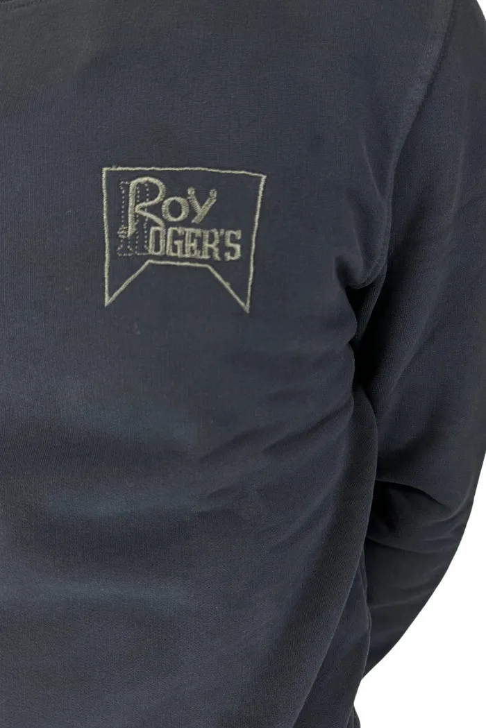 Roy Roger's felpa girocollo con logo ricamato Mini Roywashed rru502cf390124