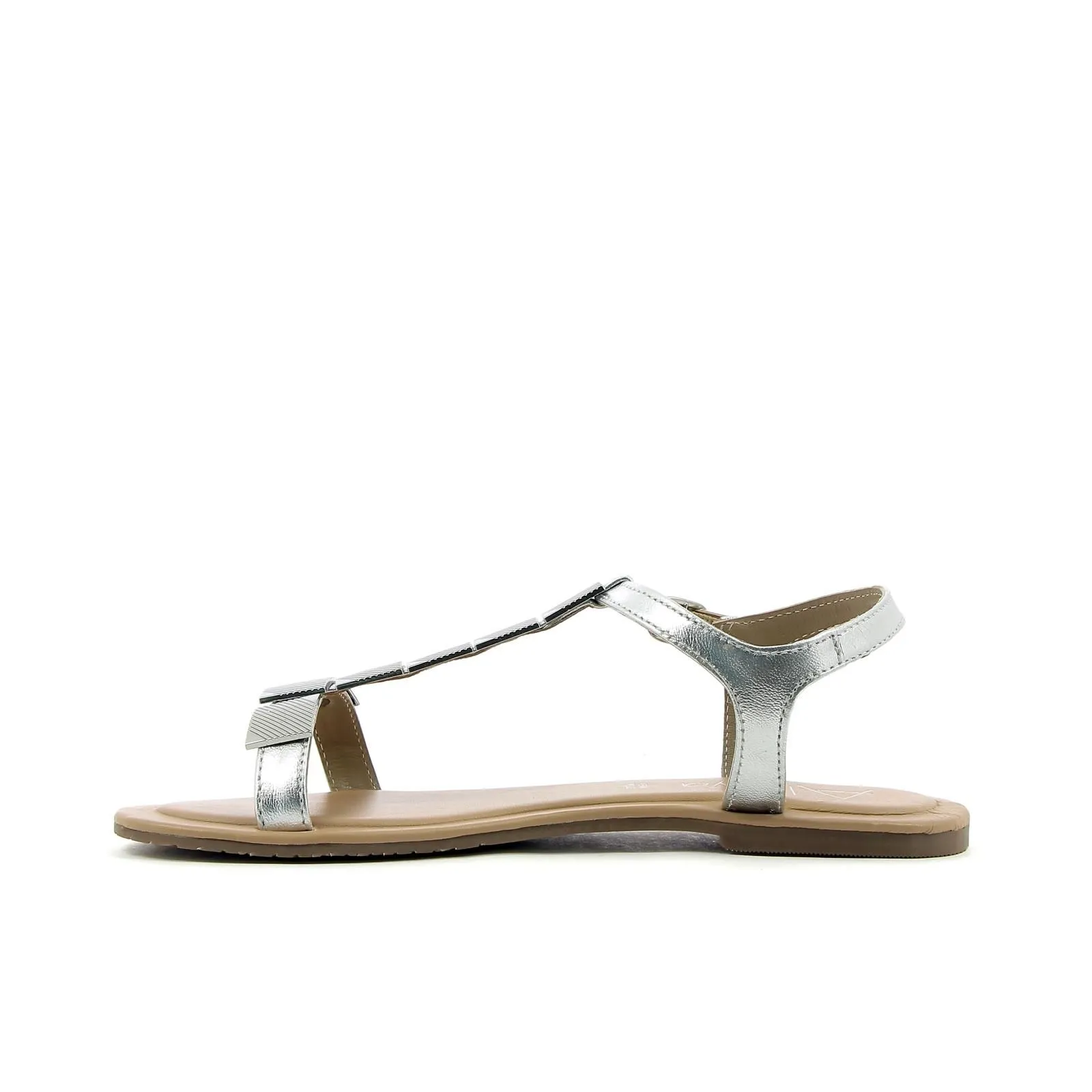 Sandali bassi argento modello infradito