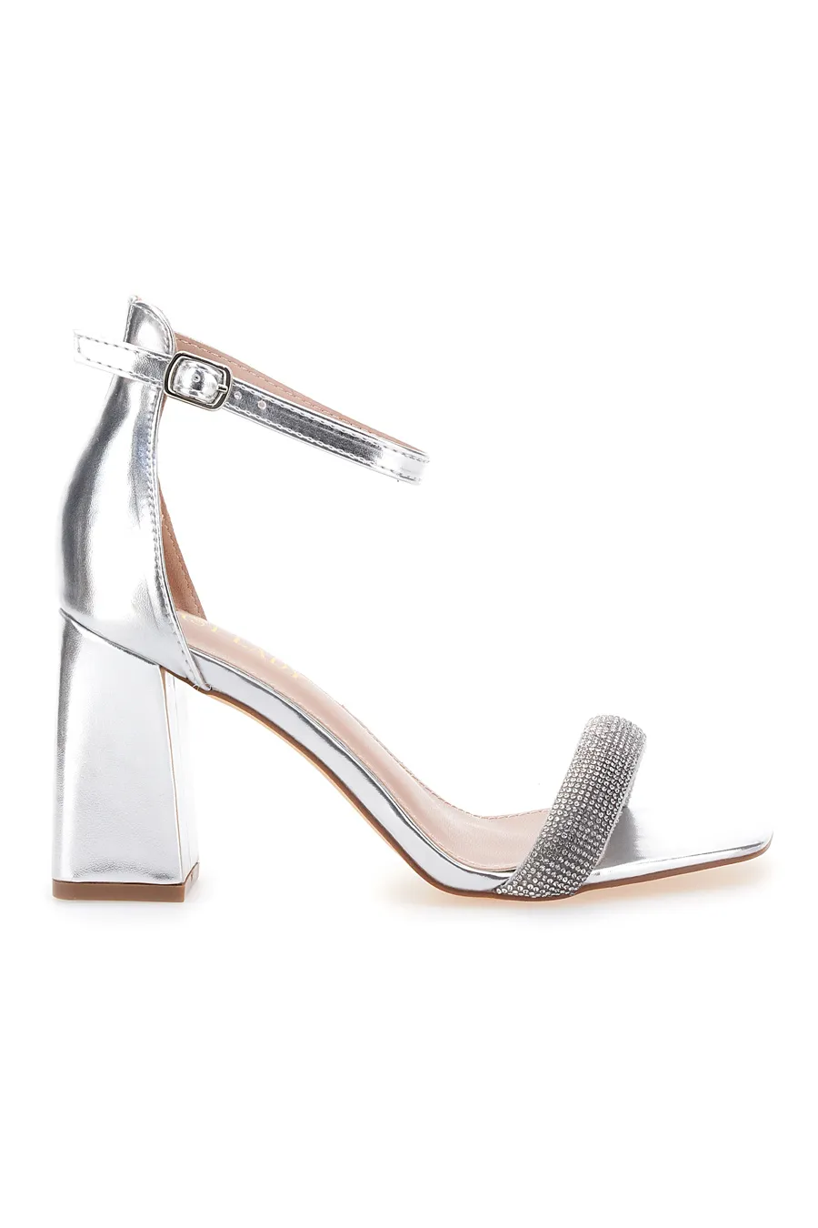 Sandali con Tacco Argento First Lady 419