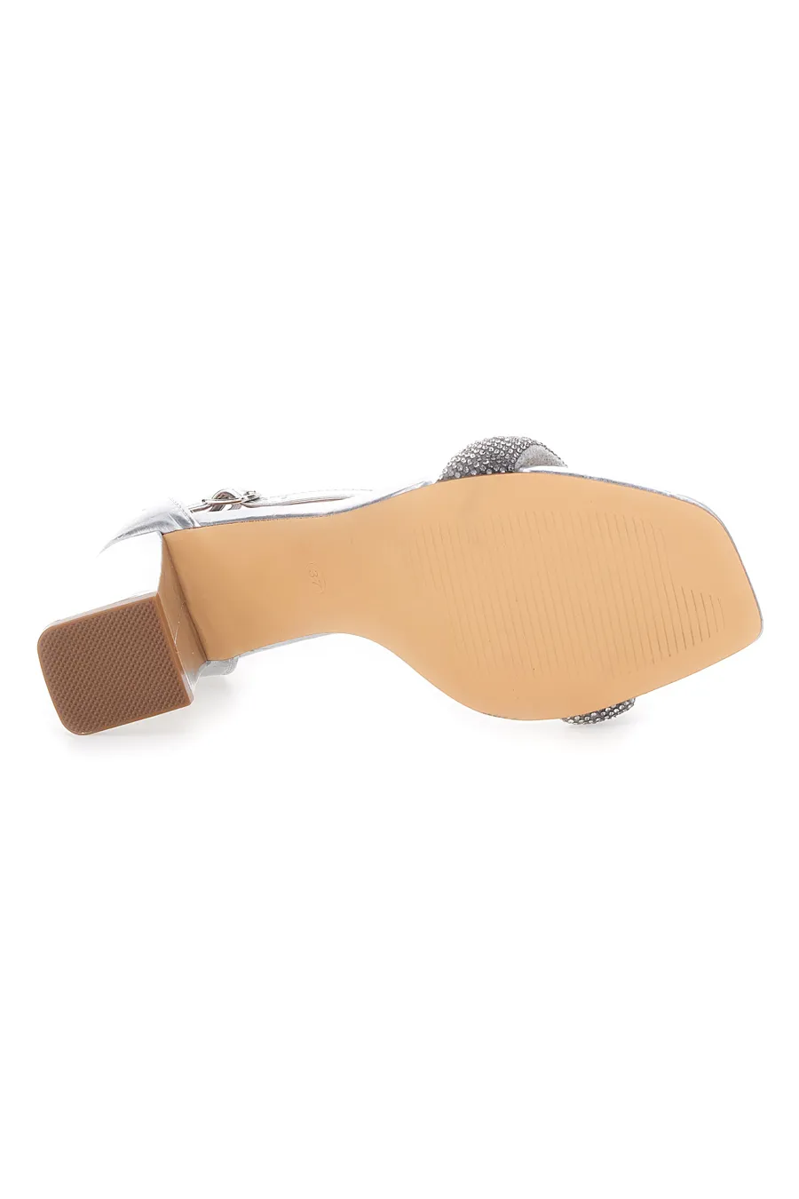 Sandali con Tacco Argento First Lady 419