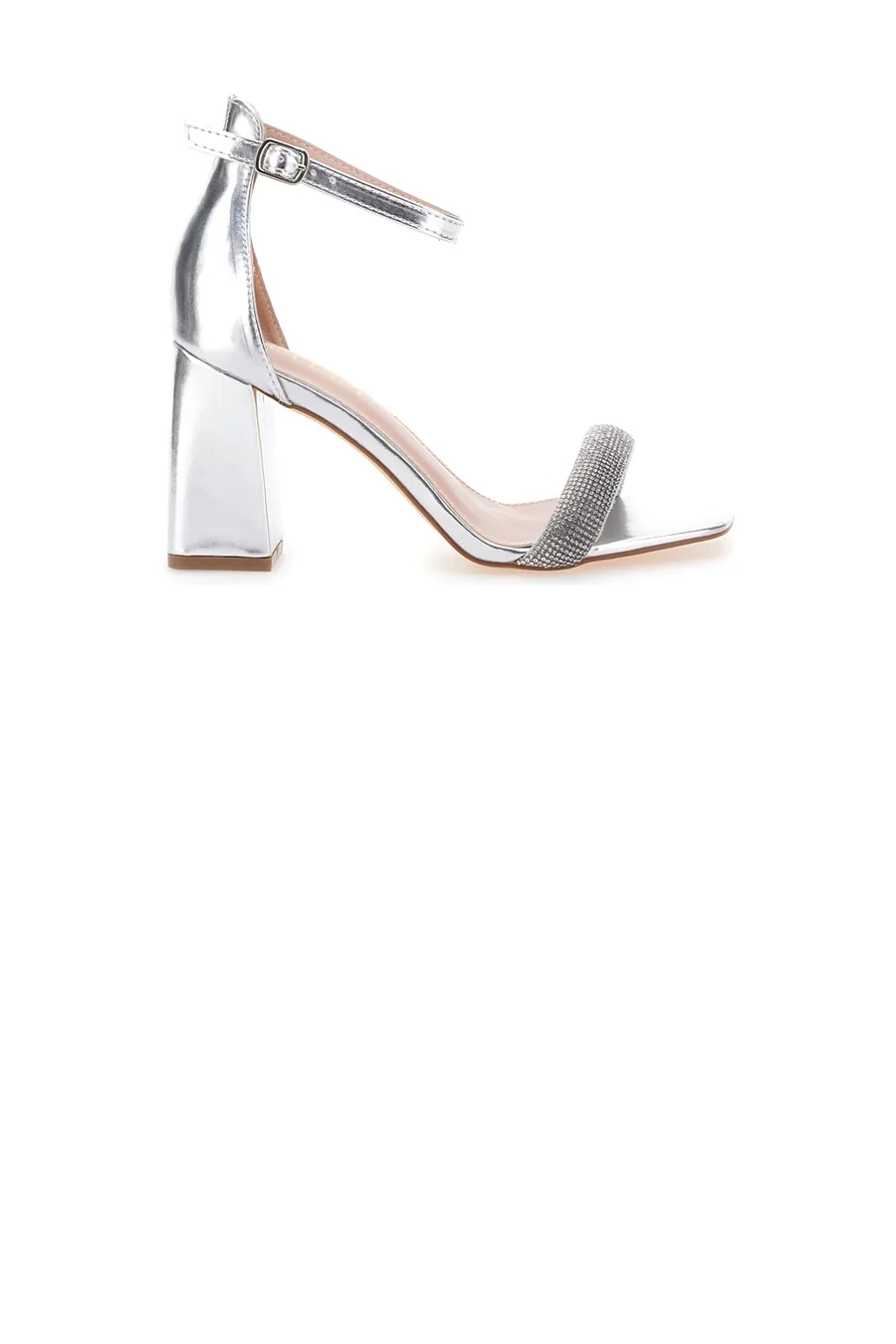 Sandali con Tacco Argento First Lady 419