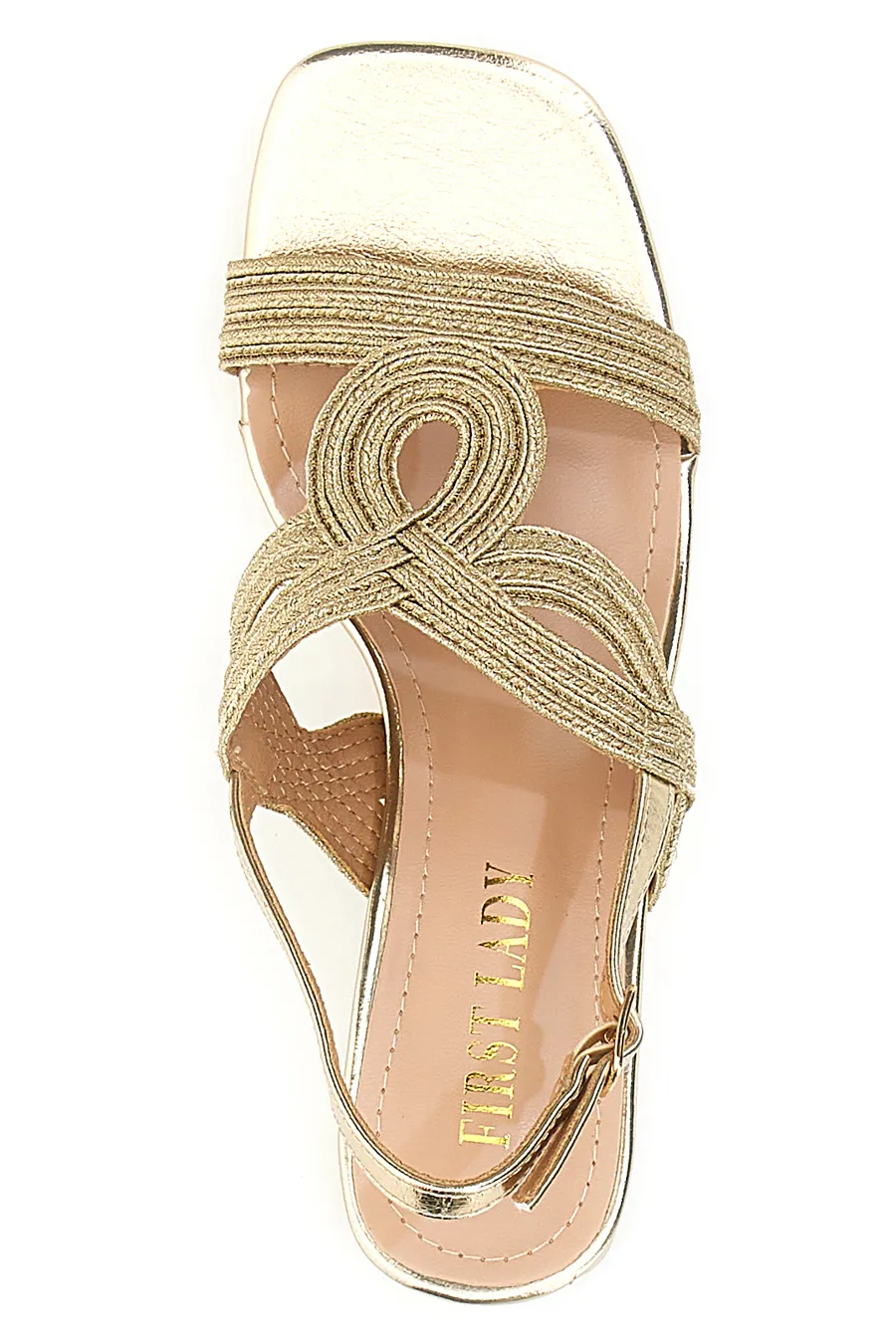 Sandali con Tacco Oro First Lady 426