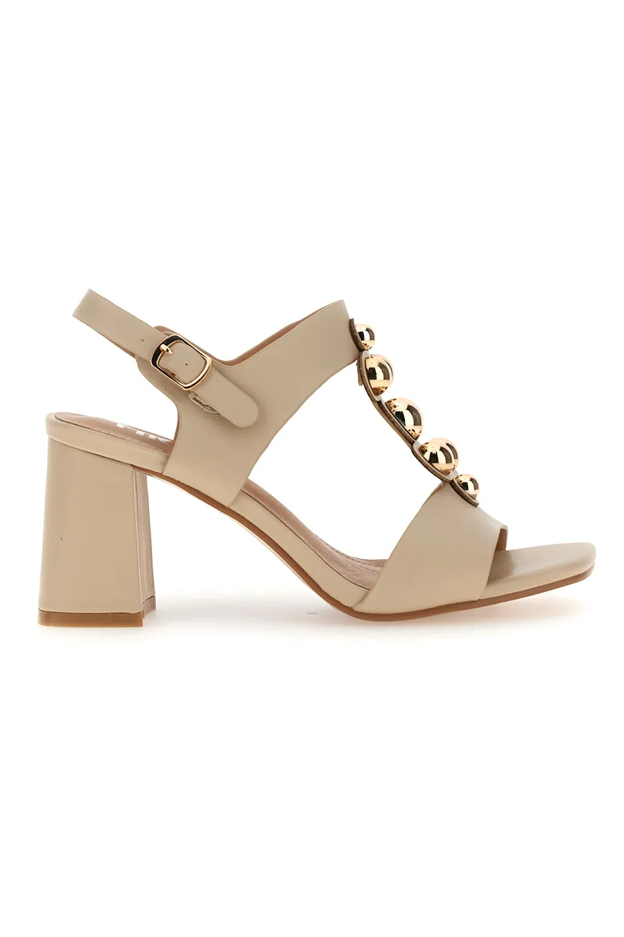 Sandali con Tacco The First 9706 Beige