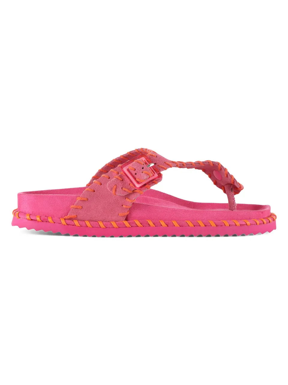Sandali infradito in suede