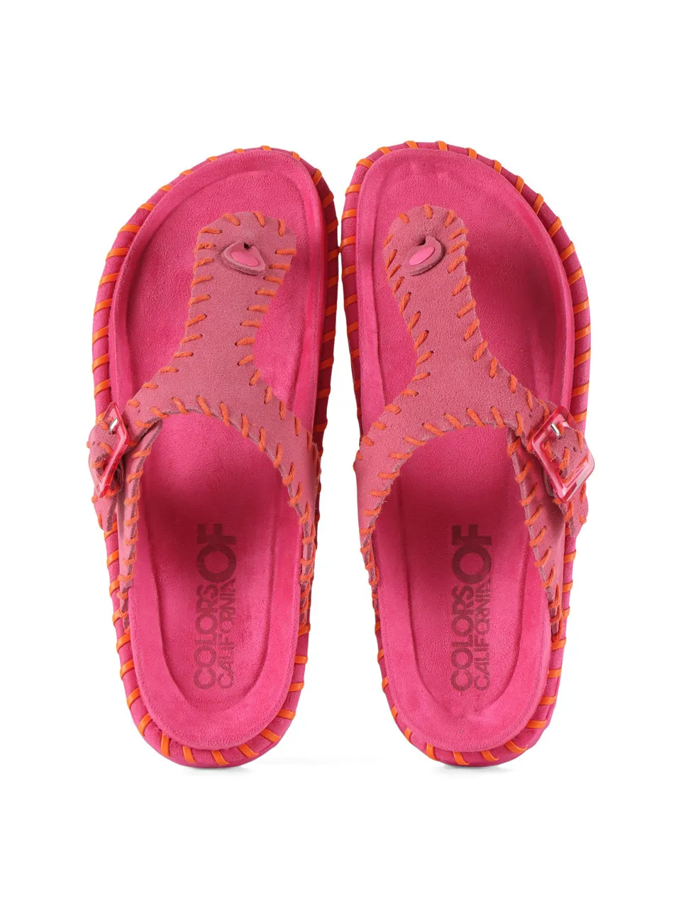 Sandali infradito in suede