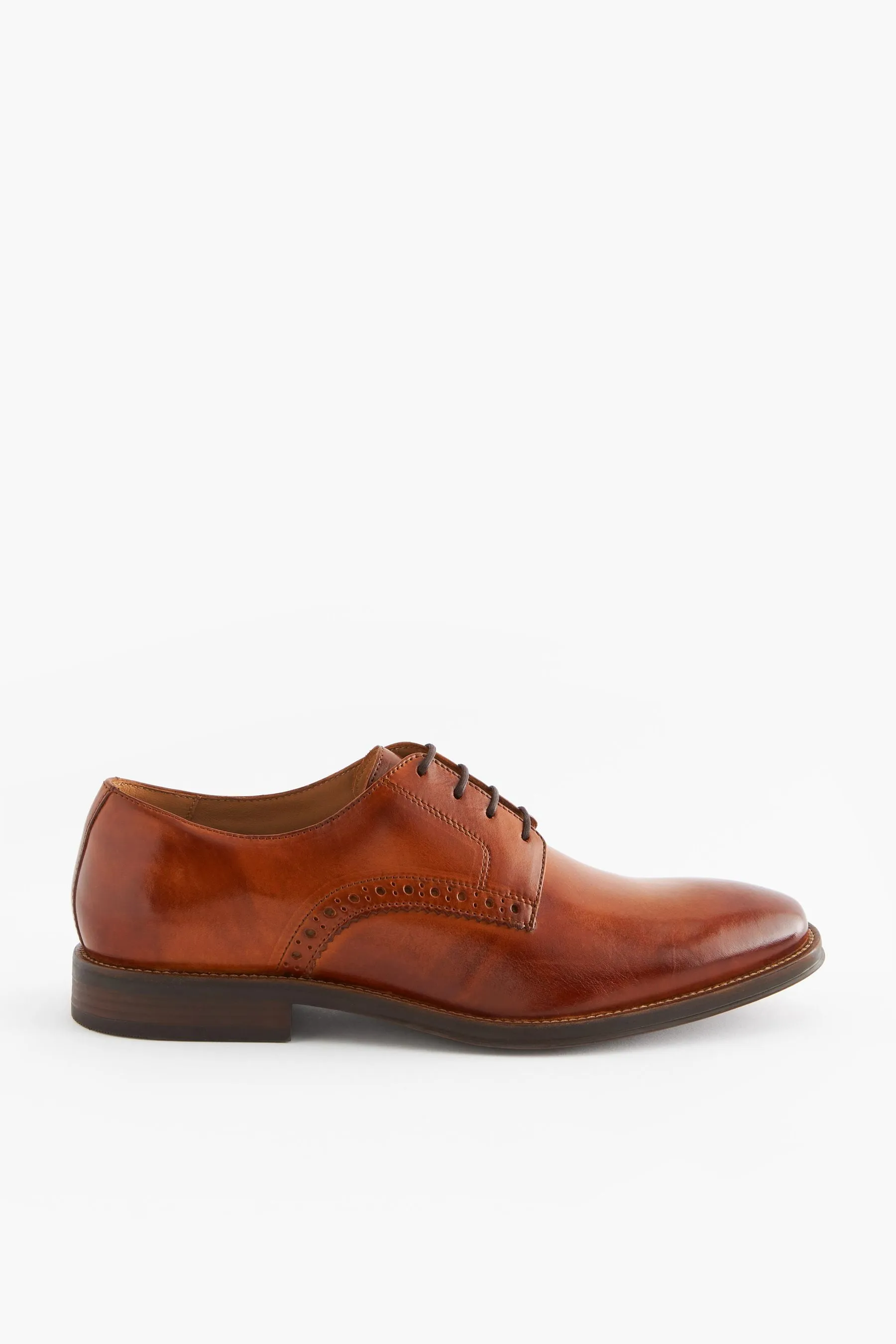 Scarpe Derby in pelle con suola a contrasto    