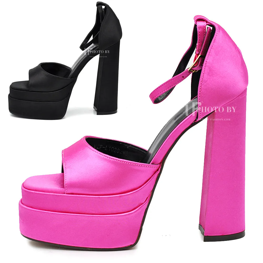Scarpe Sandali Tacco Alto Plateau Platform Da Sera Donna Cerimonia 8385
