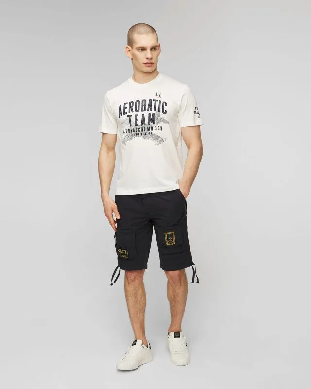 Shorts cargo blu scuro da uomo Aeronautica Militare
