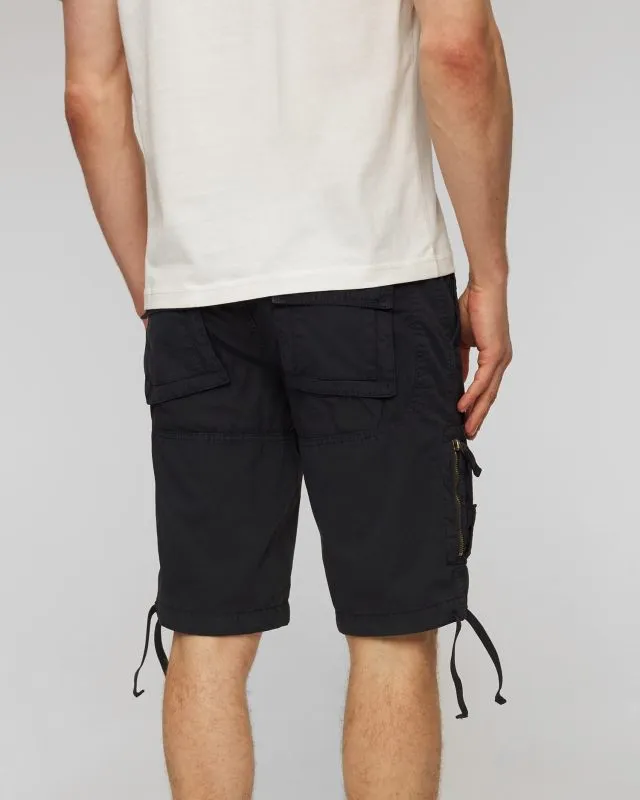 Shorts cargo blu scuro da uomo Aeronautica Militare