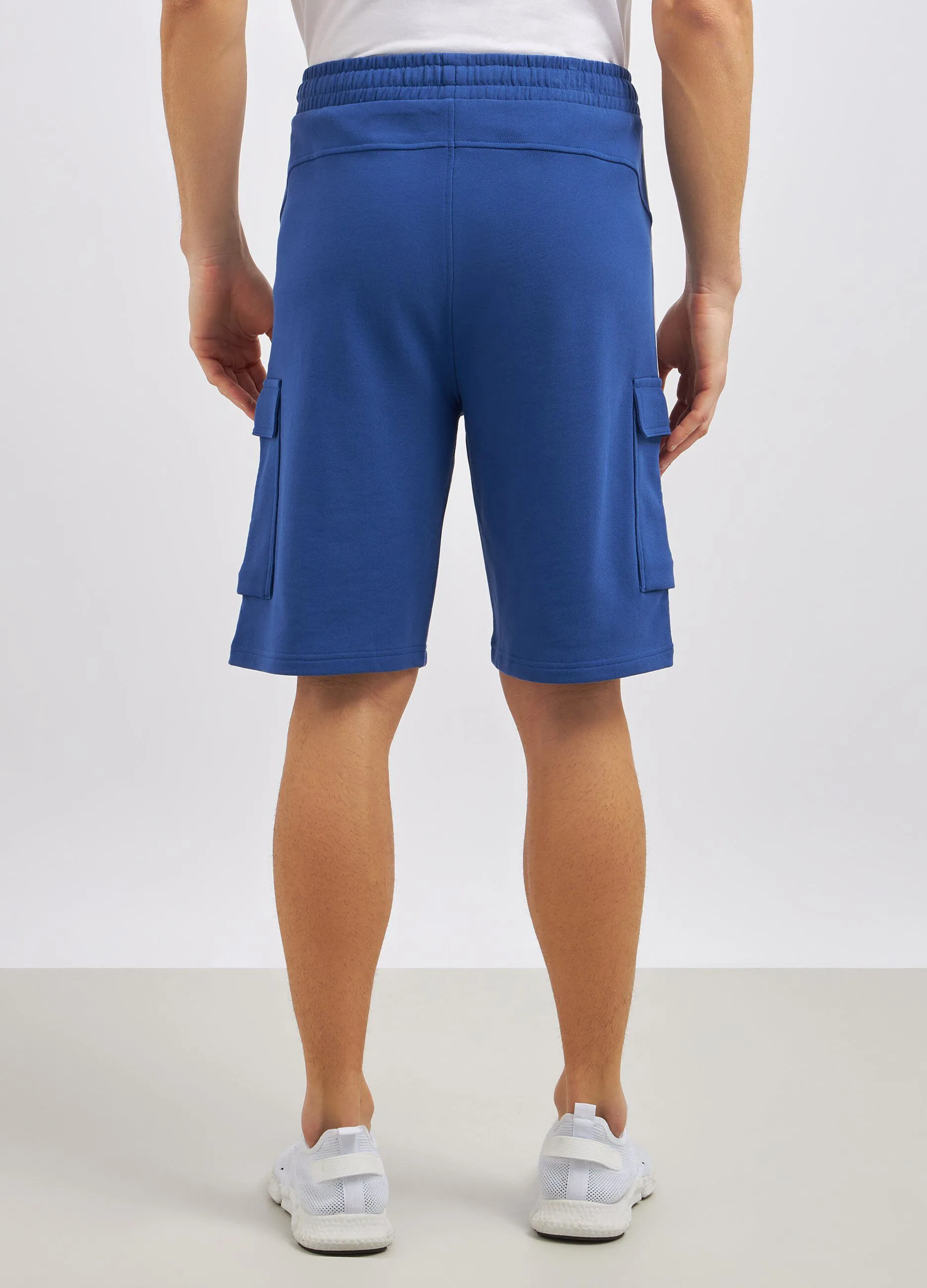 Shorts cargo in puro cotone uomo