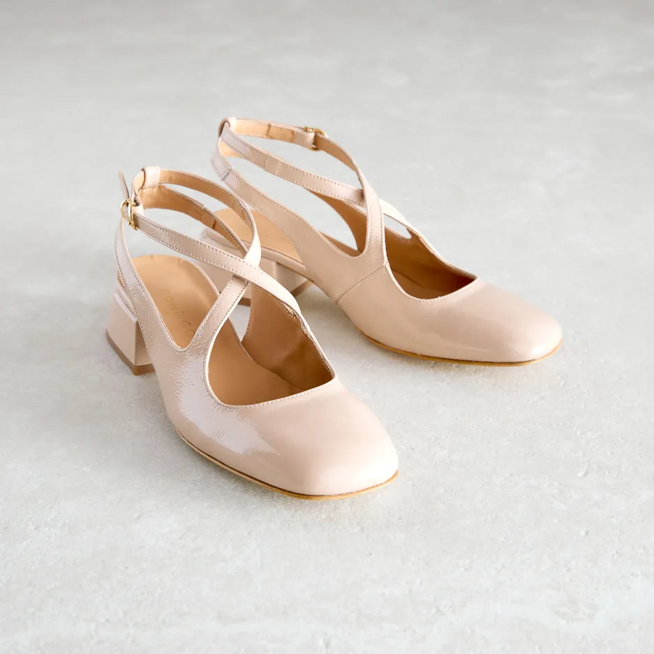 Slingback Cipria