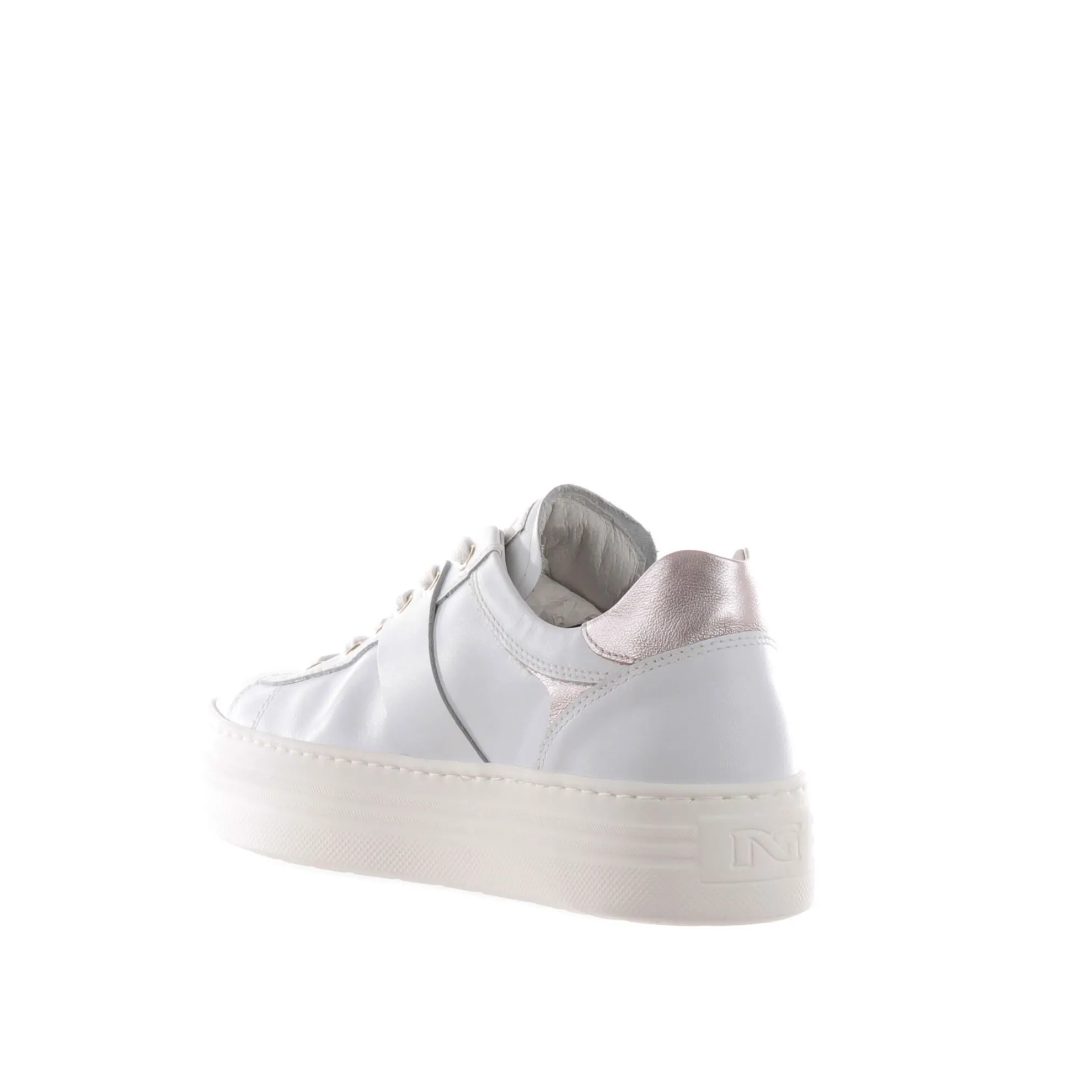 Sneaker in pelle con pietre