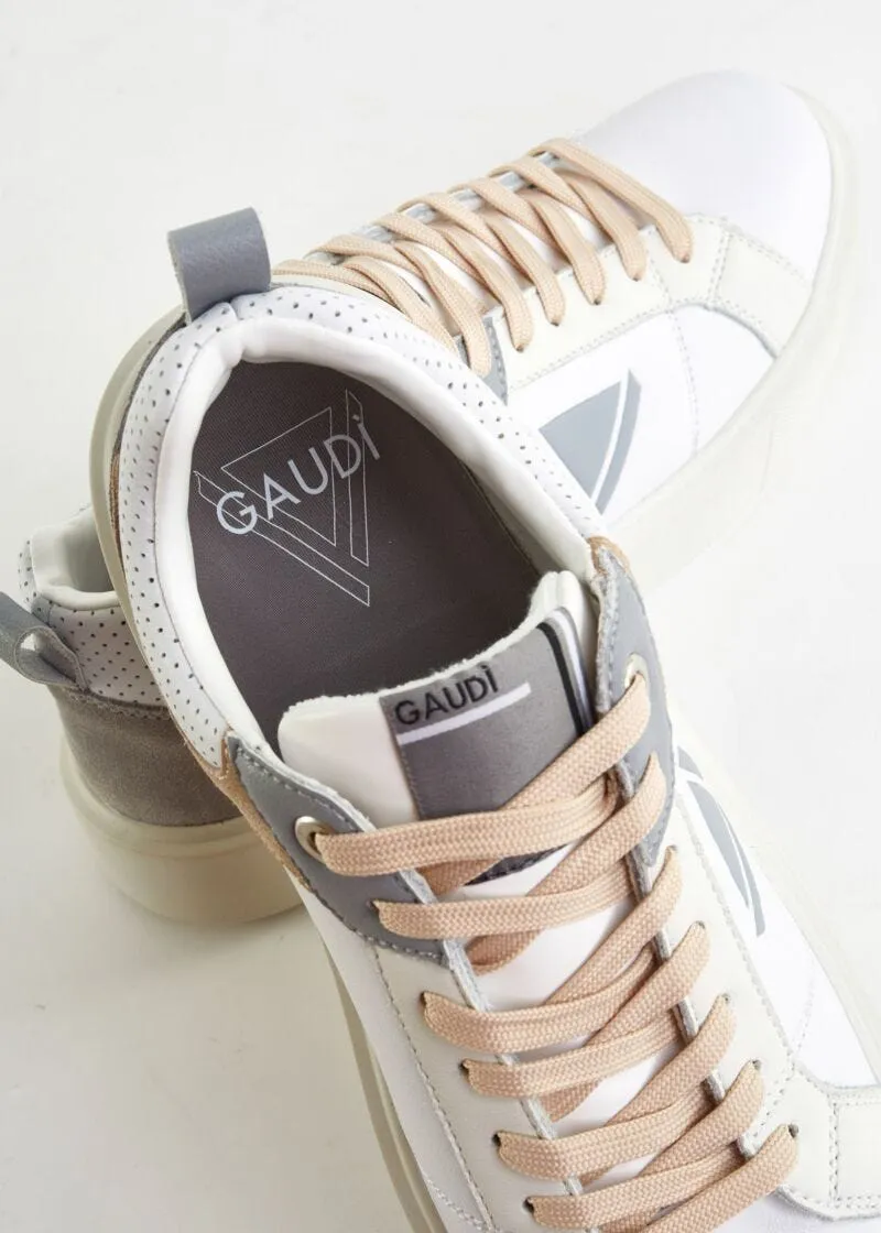Sneaker in pelle e suede