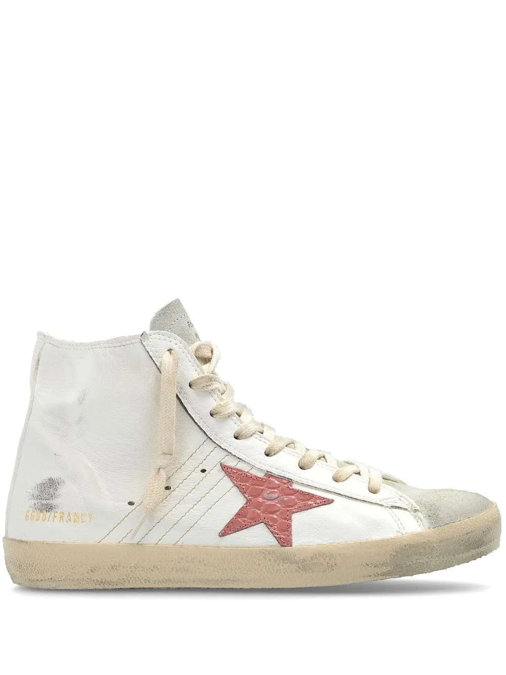 Sneakers classiche alte Francy in bianco di Golden Goose - donna