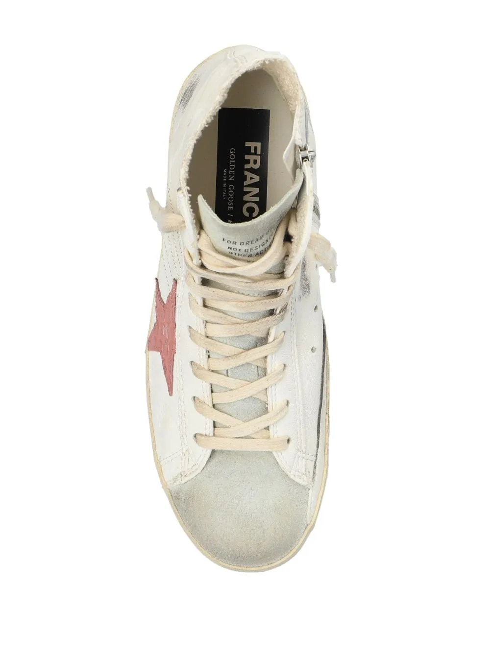 Sneakers classiche alte Francy in bianco di Golden Goose - donna