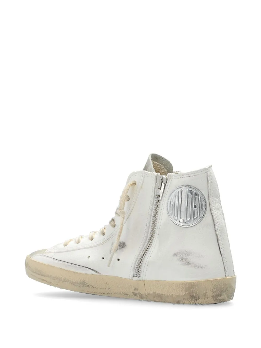 Sneakers classiche alte Francy in bianco di Golden Goose - donna