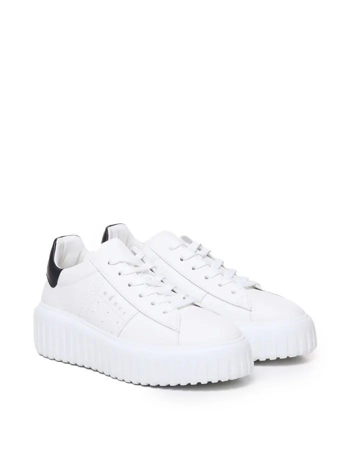 SNEAKERS H-STRIPES IN PELLE
