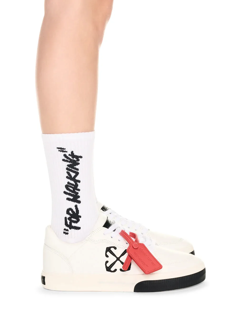 SNEAKERS OFF WHITE VULCANIZED IN PELLE