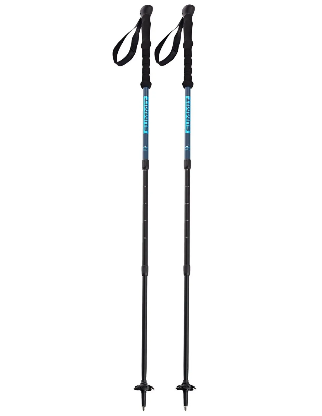 Summit Poles Bastoncini Makalu Twistlock + Grip Bastoncini da trekking lunghi blu scuro