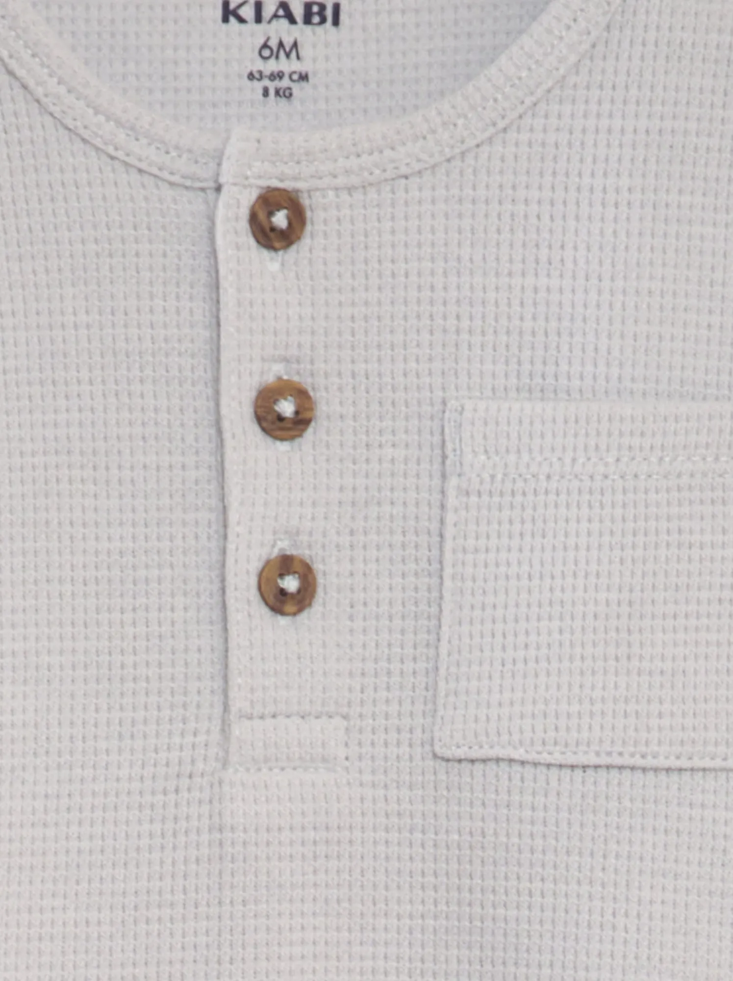 T-shirt in maglia goffrata - BLU