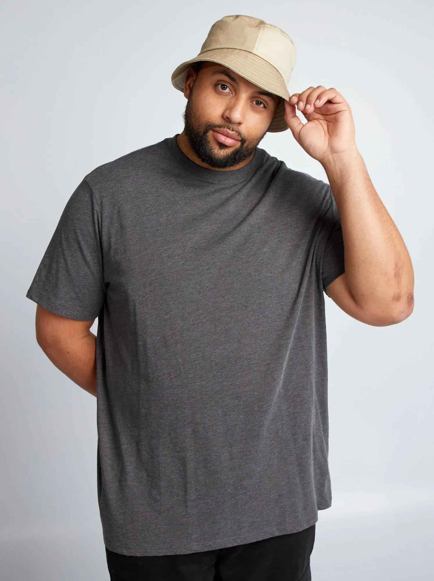 T-shirt puro cotone - GRIGIO