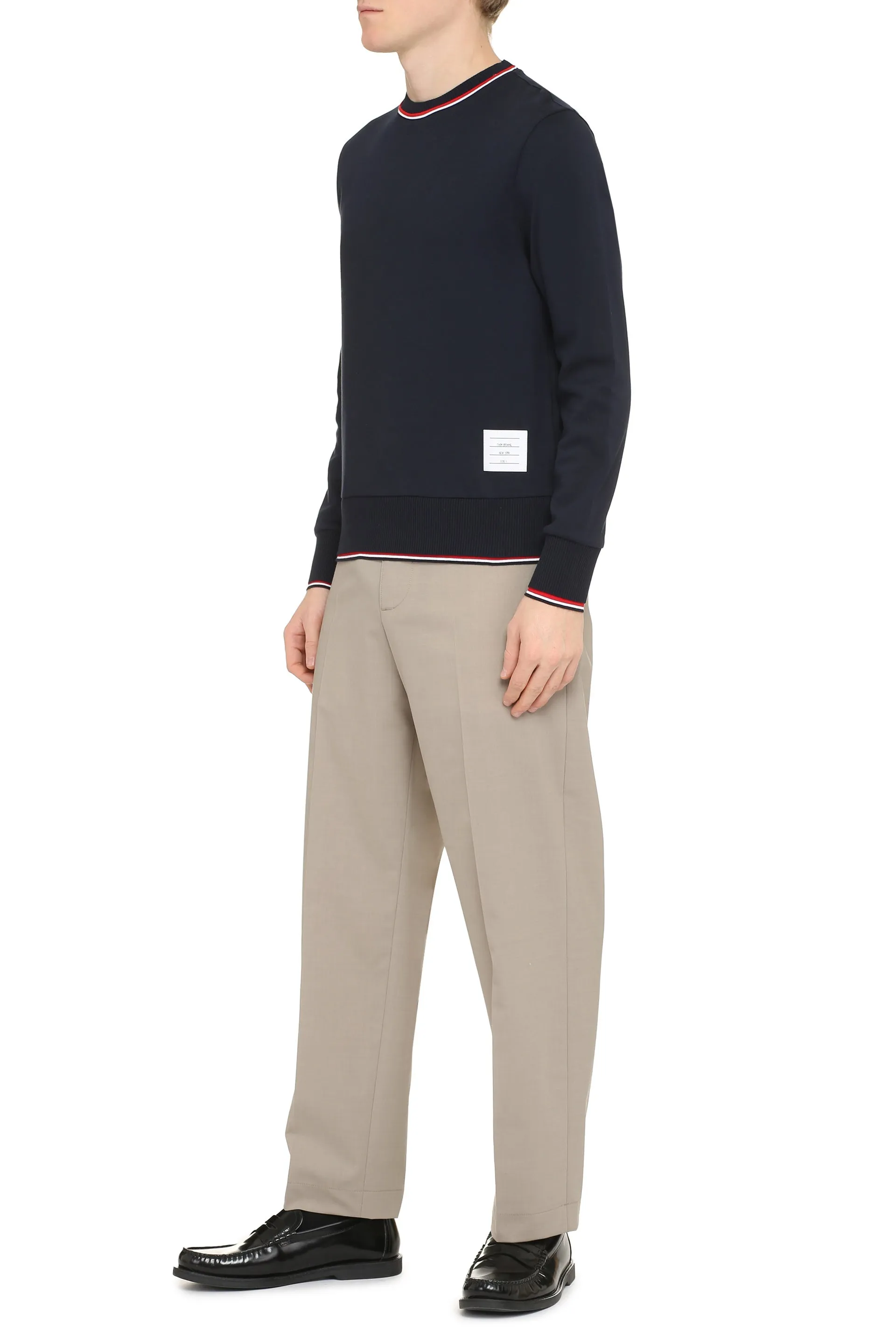 Thom Browne Felpa girocollo in cotone