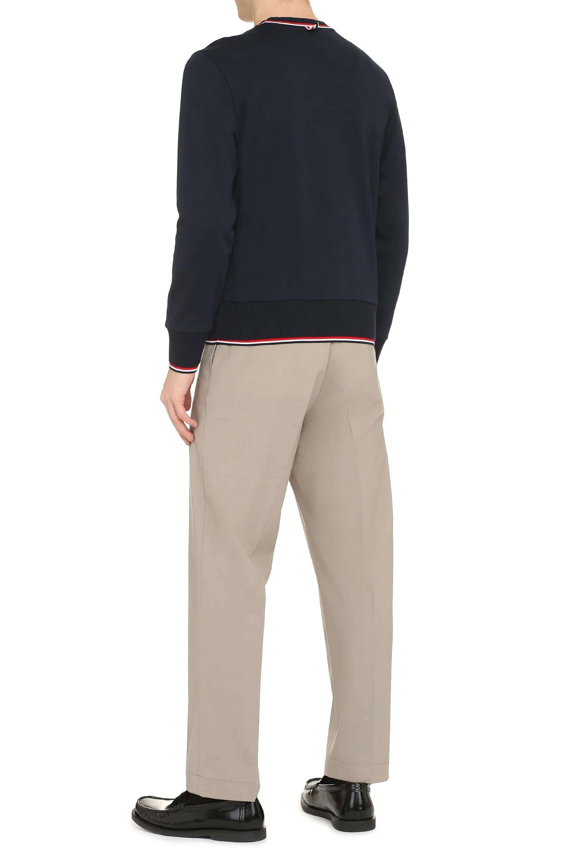 Thom Browne Felpa girocollo in cotone
