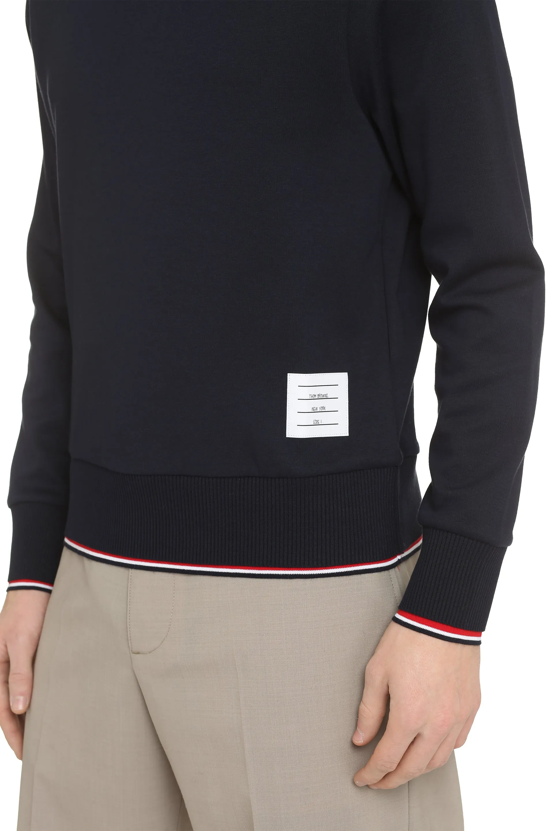Thom Browne Felpa girocollo in cotone