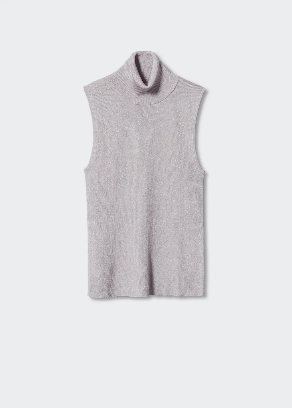 Top maglia collo con risvolto