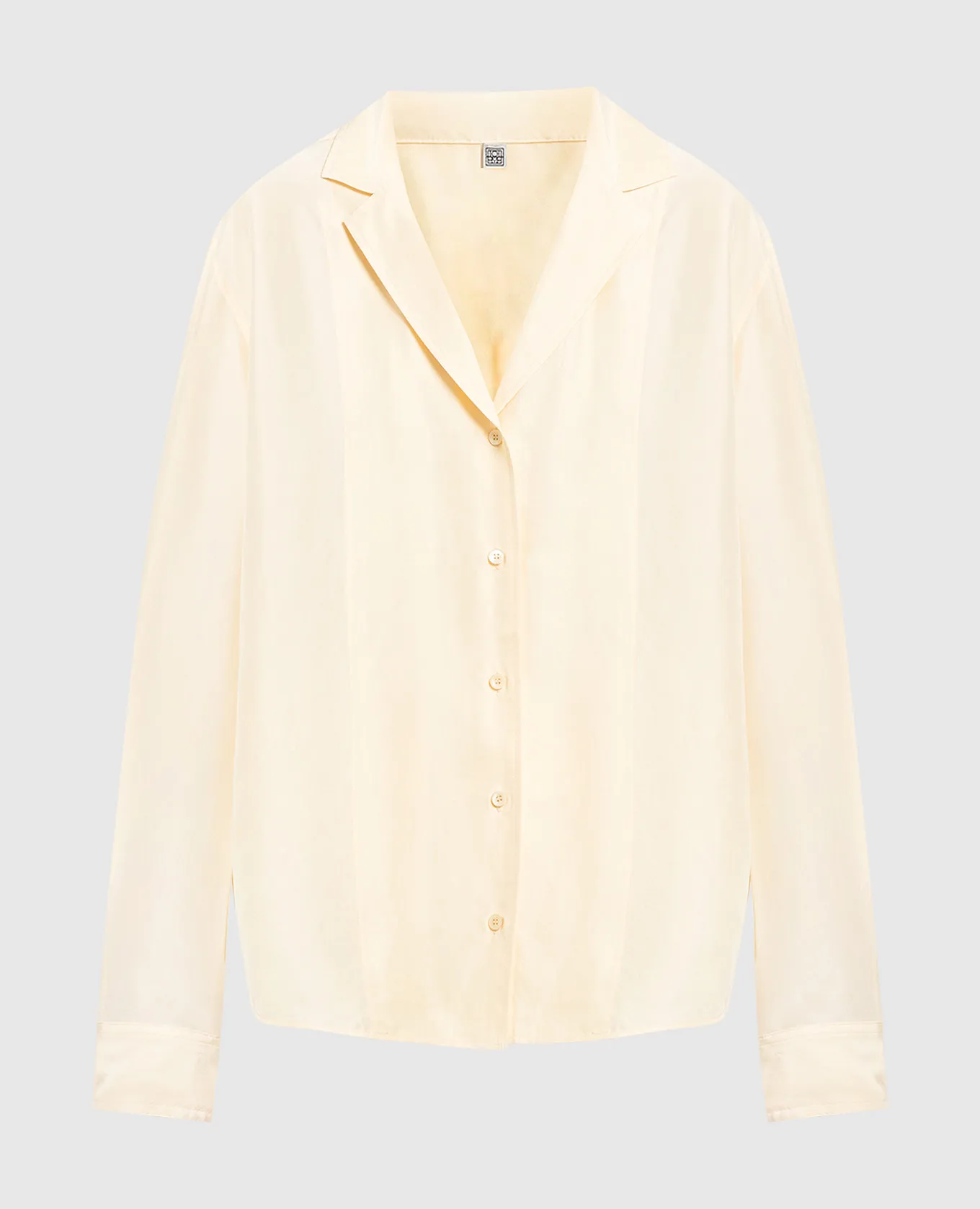 Toteme Camicia di seta gialla 2325050231