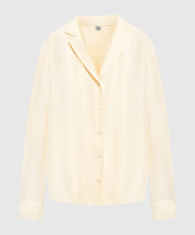 Toteme Camicia di seta gialla 2325050231