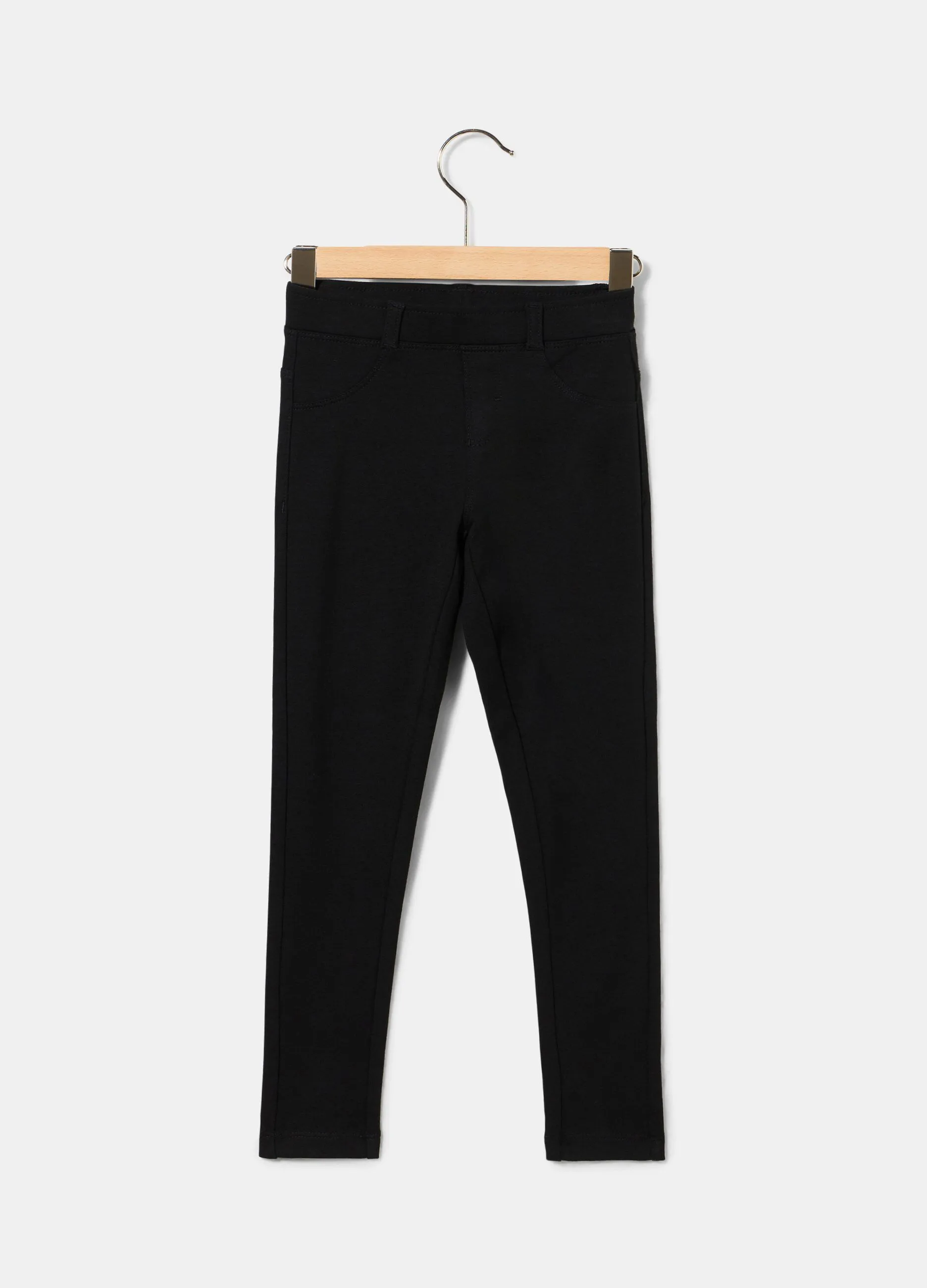 Treggings in felpa di cotone bambina