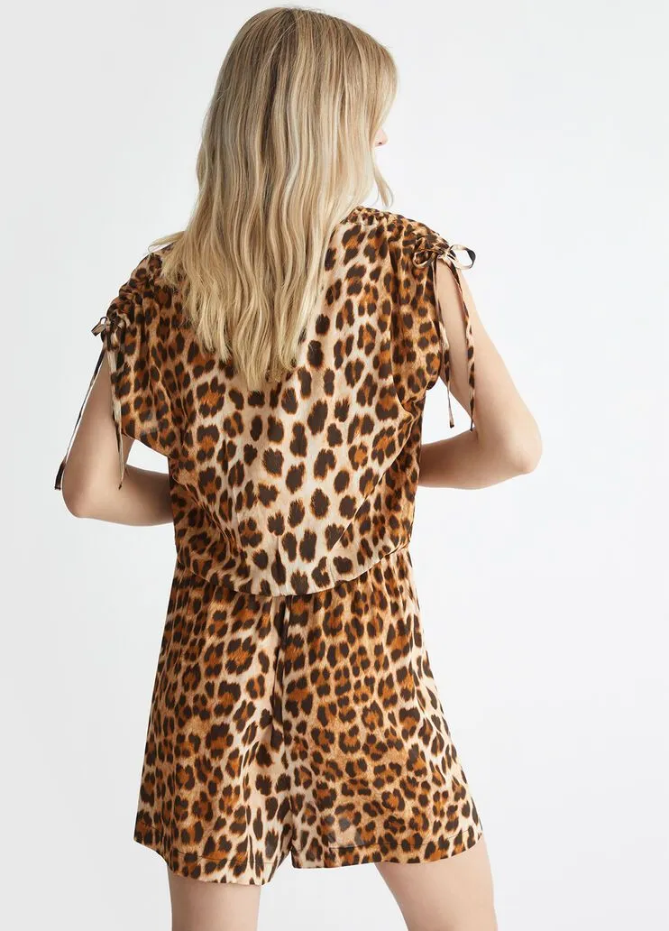 Tuta corta animalier liu jo