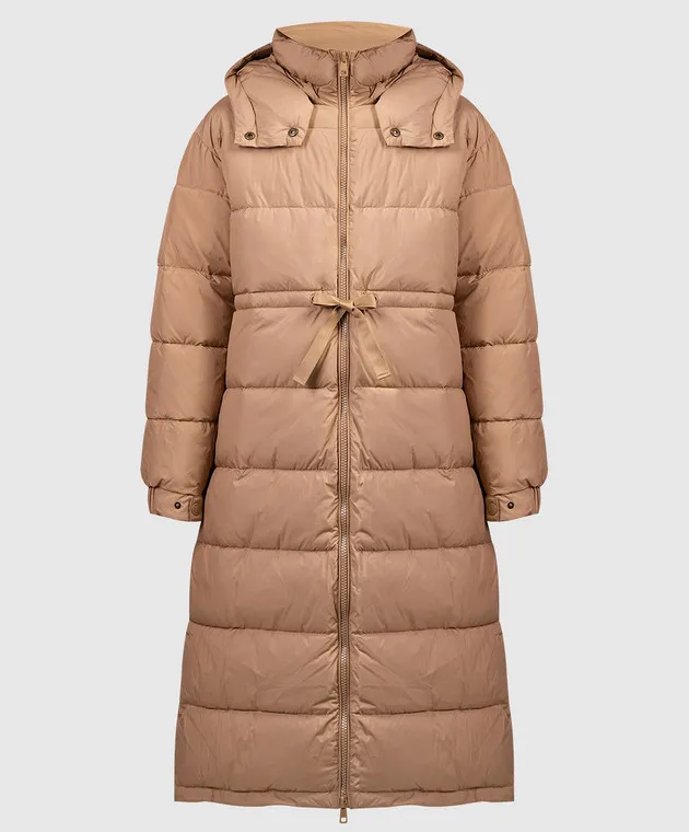Twinset Cappotto trapuntato marrone 232TT2243