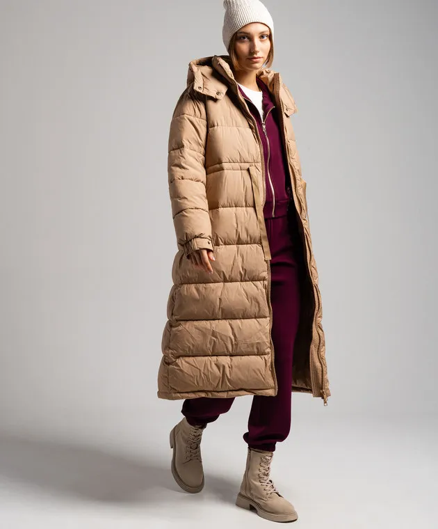 Twinset Cappotto trapuntato marrone 232TT2243