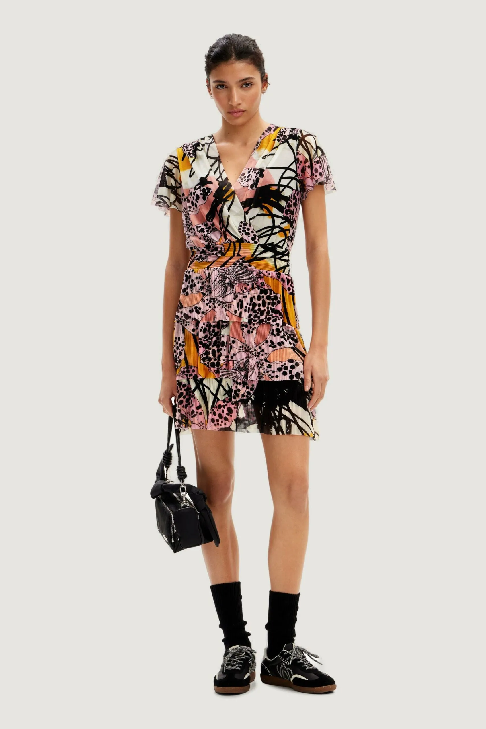 Vestito corto Desigual CADIZ LACROIX Rosa