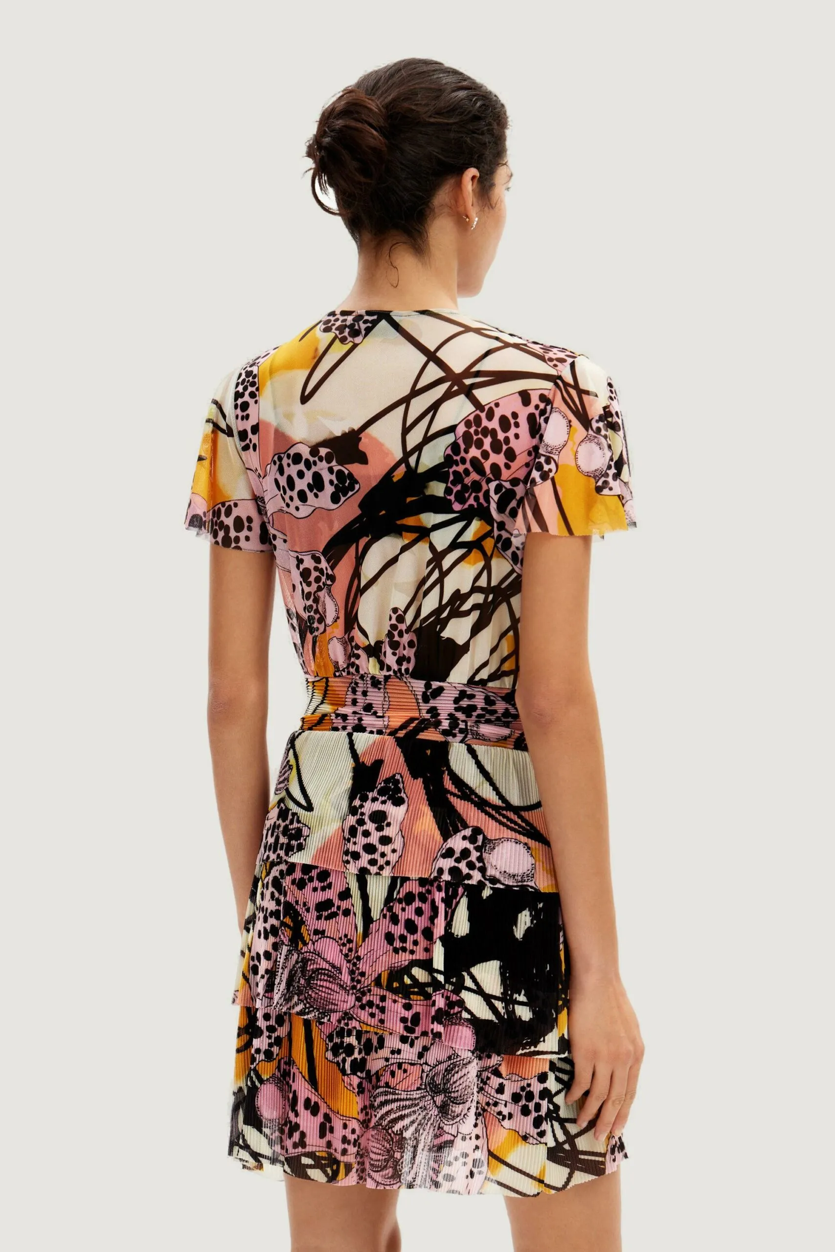 Vestito corto Desigual CADIZ LACROIX Rosa