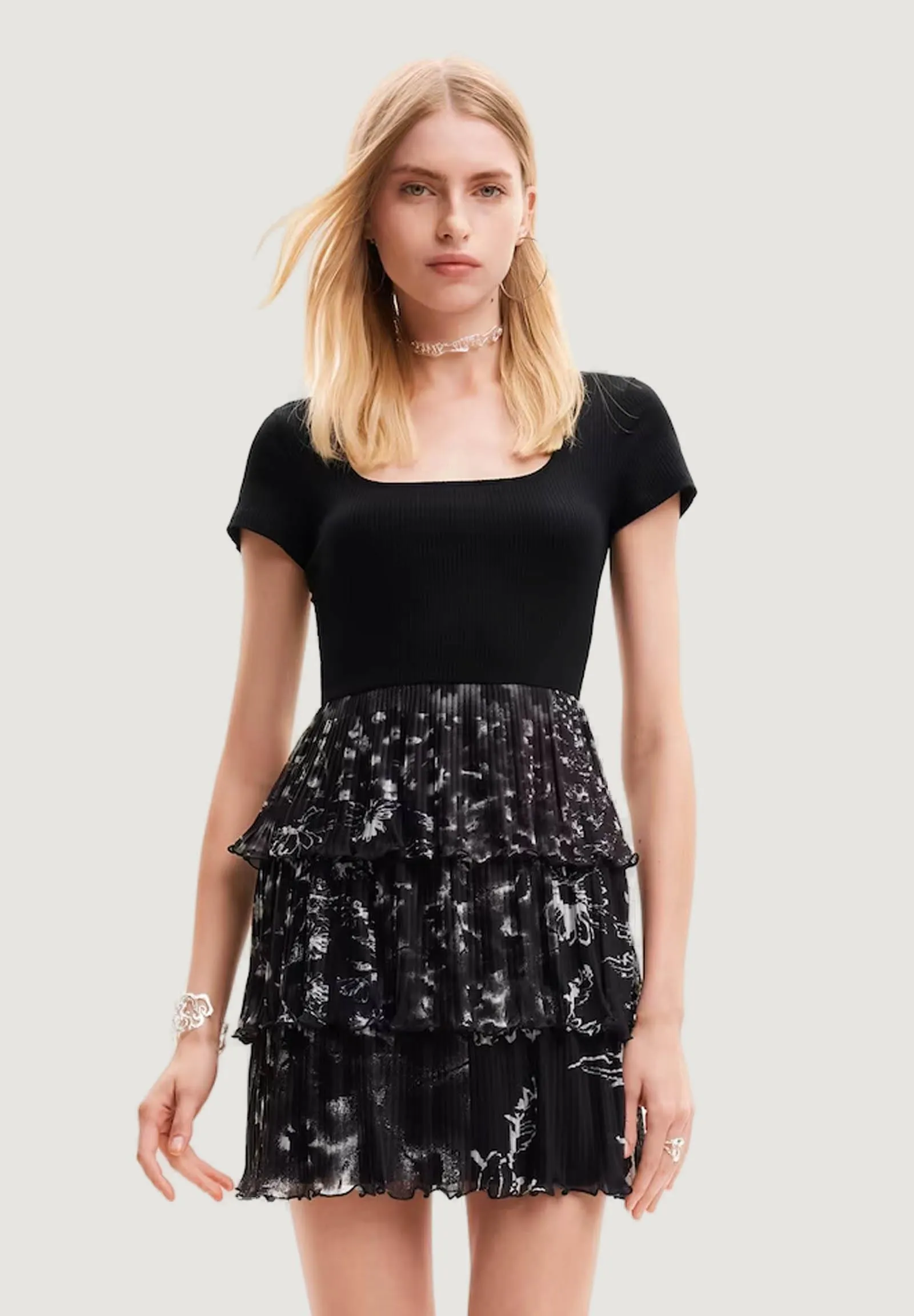 Vestito corto Desigual SAN FRANCISCO Nero