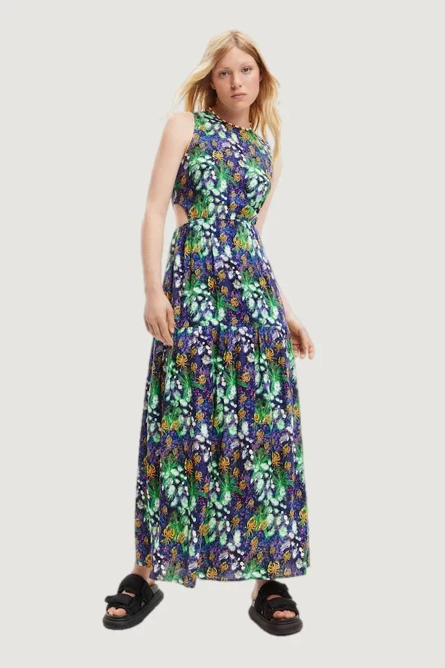 Vestito lungo Desigual vest pistilo Blu