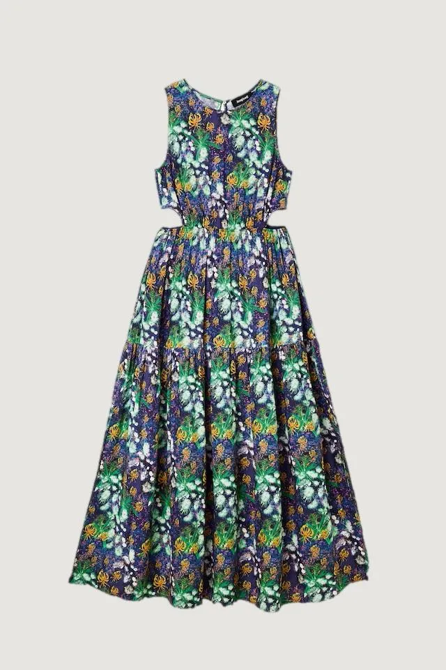 Vestito lungo Desigual vest pistilo Blu