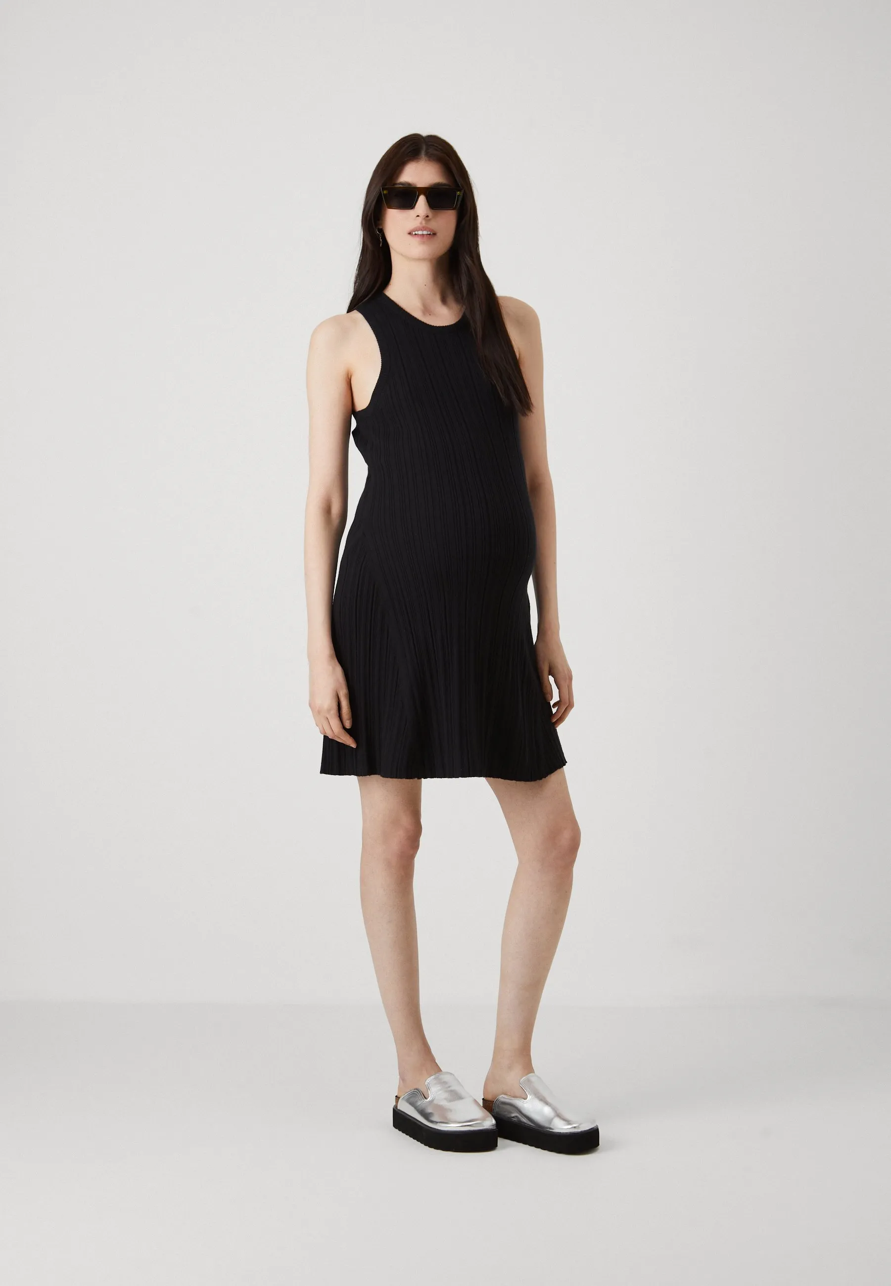 VMMSTEPHANIE O NECK DRESS - Vestito di maglina