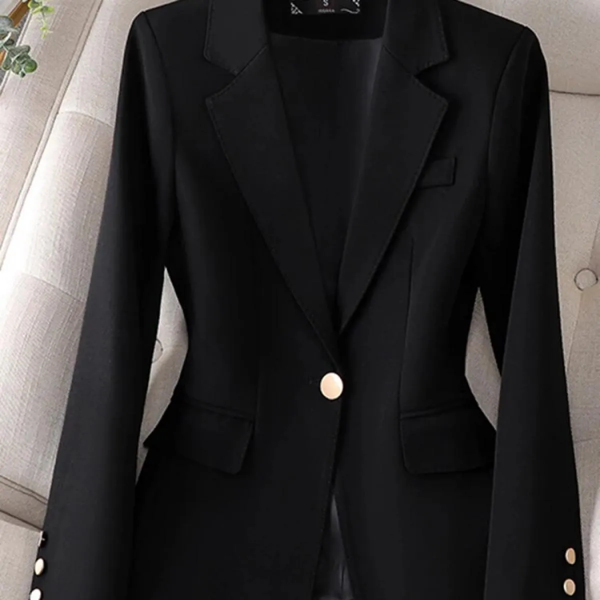 Xfpv Cappotto da donna casual di alta qualità kaki sottile temperamento bottone singolo cappotto moda nuovo inverno autunno 2023