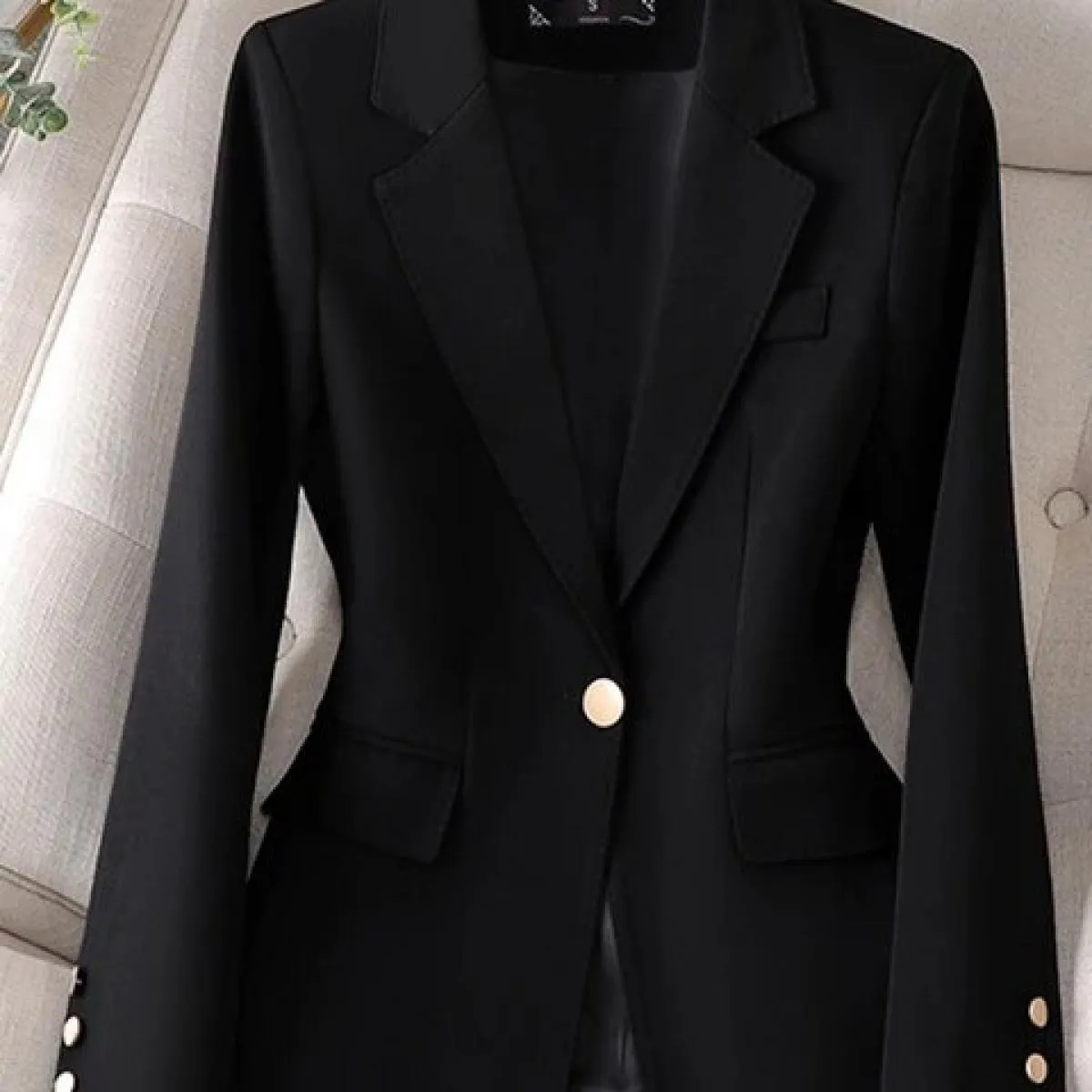 Xfpv Cappotto da donna casual di alta qualità kaki sottile temperamento bottone singolo cappotto moda nuovo inverno autunno 2023