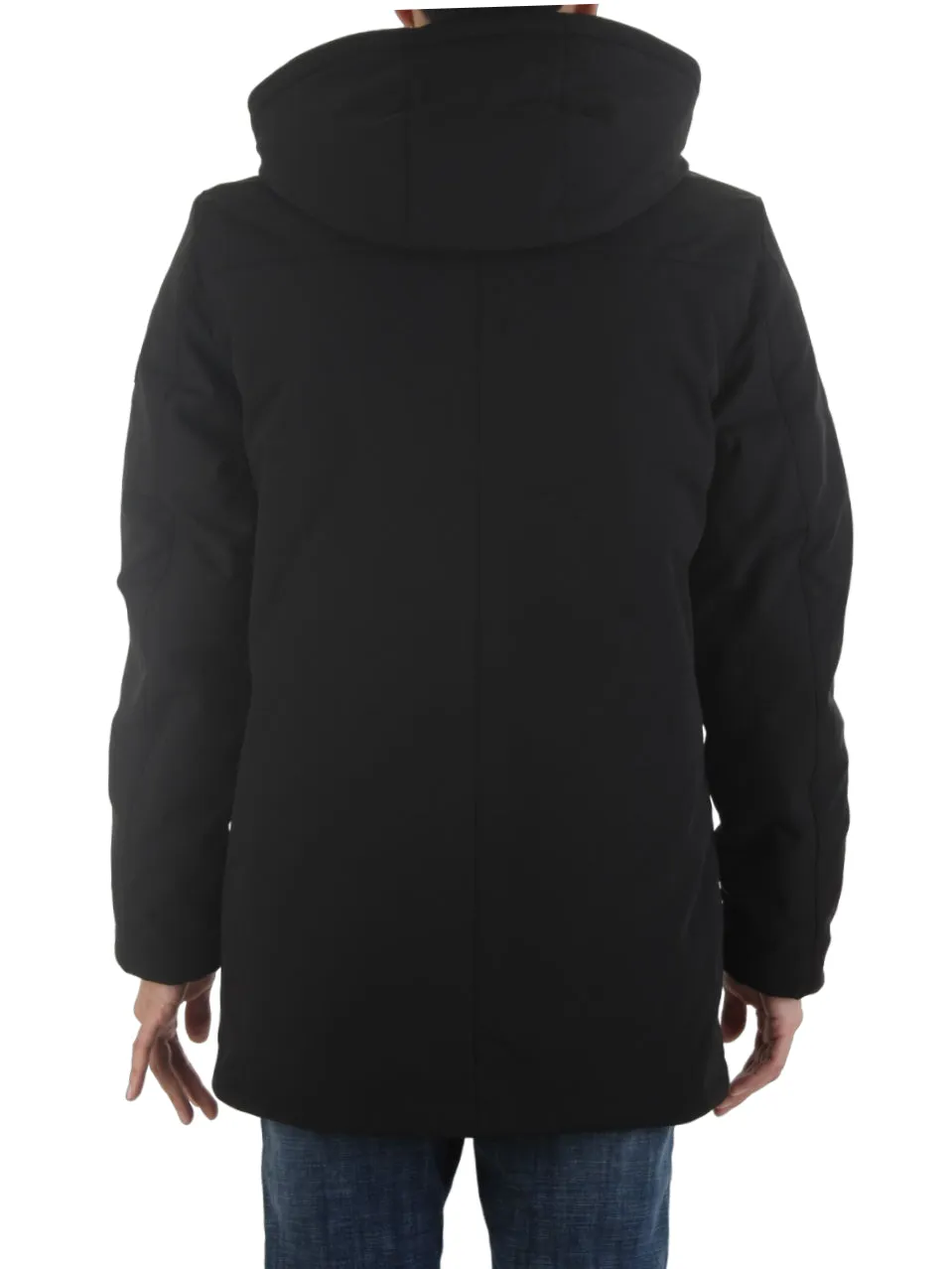 Yes-Zee giubbino imbottito con cappuccio in softshell nero