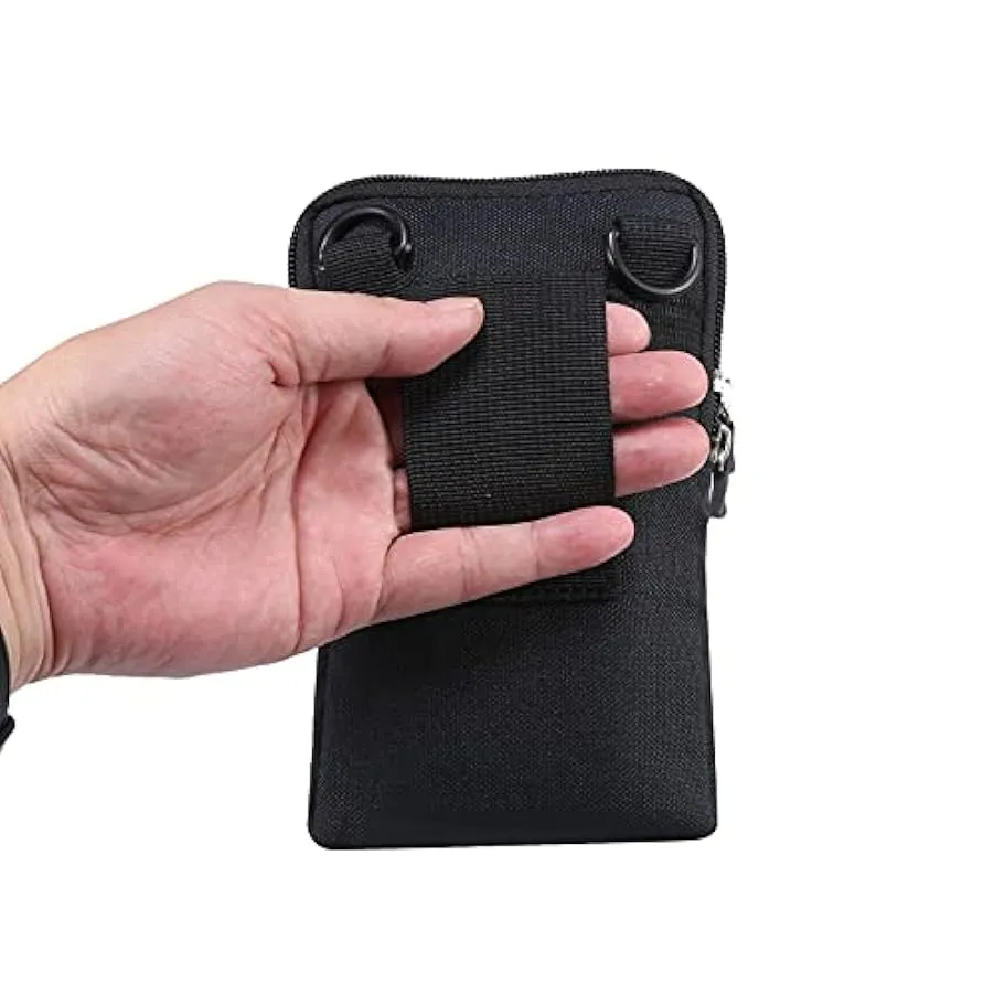 ZXYJMXN Borsa per Cellulare da Uomo, Borsa a Tracolla Uomo Piccolo, 6.9″ Multifunzione Marsupi Sportivi Portafoglio Custodia da 