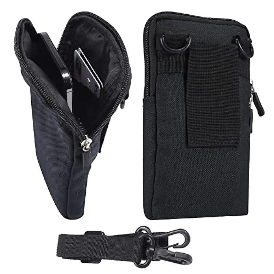 ZXYJMXN Borsa per Cellulare da Uomo, Borsa a Tracolla Uomo Piccolo, 6.9″ Multifunzione Marsupi Sportivi Portafoglio Custodia da 